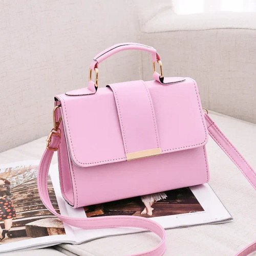 Color: Lavender, Size: S - Hot Sale Flap Sling Shoulder Bags for Women Solid Color Crossbody Messen F640-12000035898911384