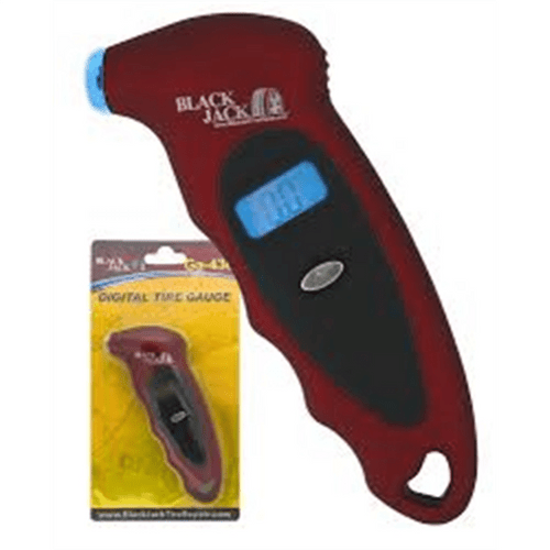 BlackJack Tire Supplies MAROON PLASTIC DIGITAL TIRE GAUGE W/LIGHT T398-BLJGA-430