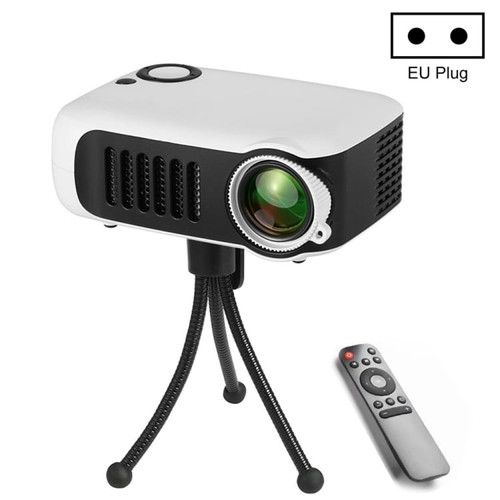 A2000 Portable Projector 800 Lumen LCD Home Theater Video Projector, Support 1080P, US Plug (White) A146-DMP0144W