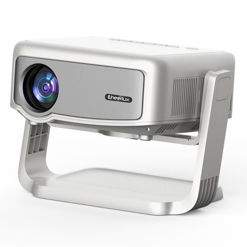Cheerlux C6C Android Version 1280x720P 180ANSI Bluetooth 5.0 Smart Projector, US Plug, with Gimbal( A146-EDA008434701A
