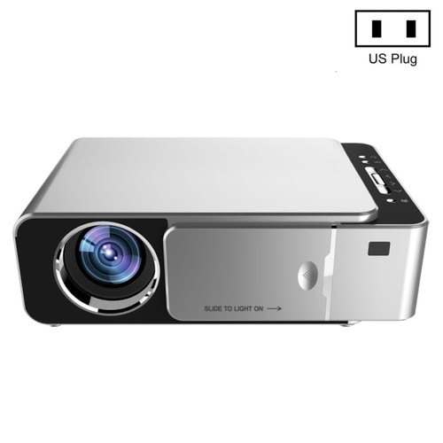 T6 3500ANSI Lumens 1080P LCD Mini Theater Projector, Standard Version, US Plug(Silver) A146-DMP0045S
