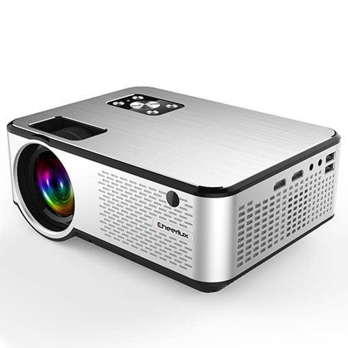 Cheerlux C9 1280x720 720P HD Smart Projector, Support HDMI x 2 / USB x 2 / VGA / AV(Black) A146-DMP2606B