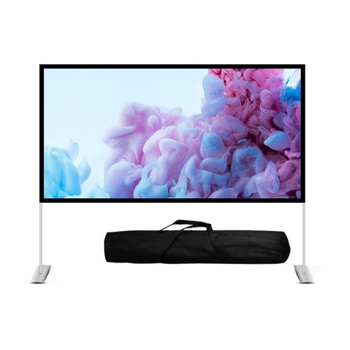 Outdoor Bracket Folding Polyester Projector Film Curtain, Size:84 inch (16:9) A146-DMP1520