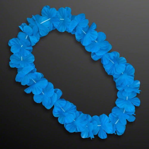Hawaiian Flower Lei Necklace Blue A706-A5030