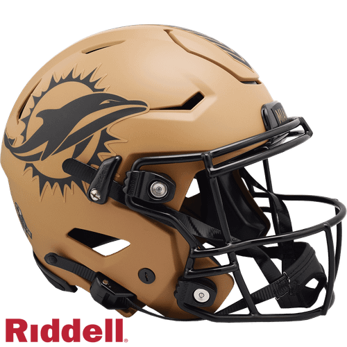 Miami Dolphins Helmet Riddell Authentic Full Size SpeedFlex Style Salute To Service 2023 Z157-9585563714