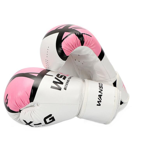 Color: Pink, Size: 12OZ - Training boxing gloves Q119-CJYDQTJM00322-Pink-12OZ
