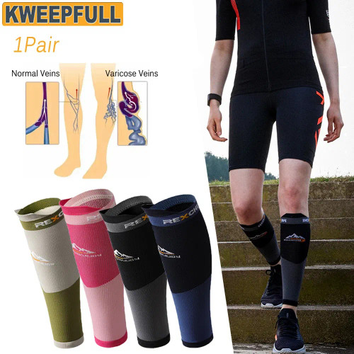 Color: Black, Size: S - 1Pair Leg Compression Sleeve, Calf Support Brace Calf Sleeve for Men & Wome F640-12000034517272338