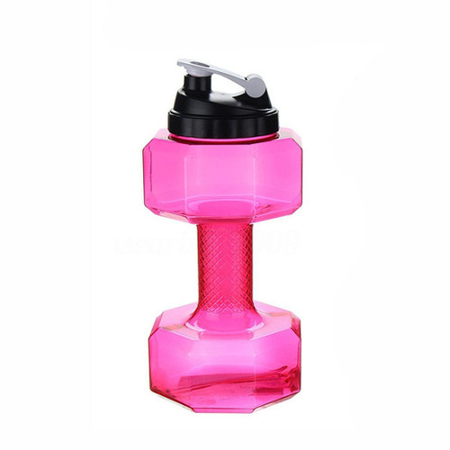 Color: Pink, style: 2500ML - Fitness Dumbbell Cup Creative Sports Water Bottle Men Q119-CJJM105342807GT