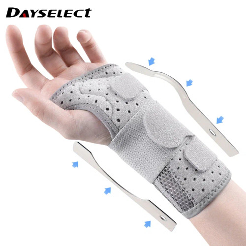 Color: Red, Size: S - Breathable Wrist Support Professional Splint Wrist Brace Protector Band Arthr F640-12000035218525227