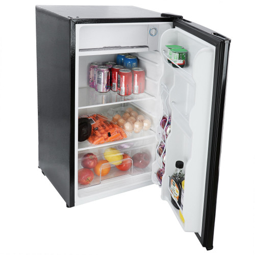 MegaChef 3.2 cu. ft. Compact Freestanding Mini Refrigerator in Black D970-MCR-90B