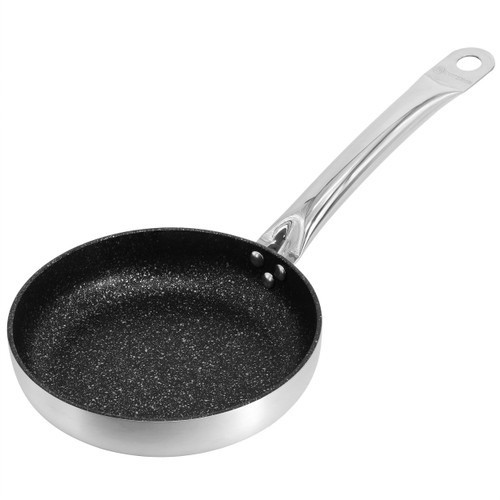 Korkmaz Gastro 11 Inch Proline Professional Series Tava and Frypan in Brushed Silver D970-A2854