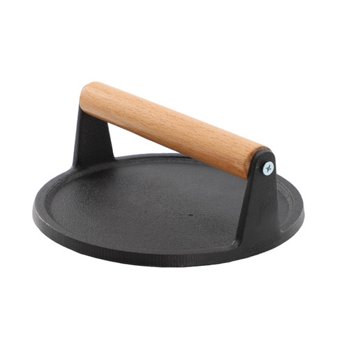 MegaChef 7.5 Inch Round Heavy Duty Cast Iron Grill Press D970-MC-1022