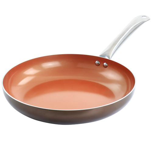 Copper Pan Cooking Excellence 12 Inch Aluminum Nonstick Frying Pan in Copper D970-108438.01