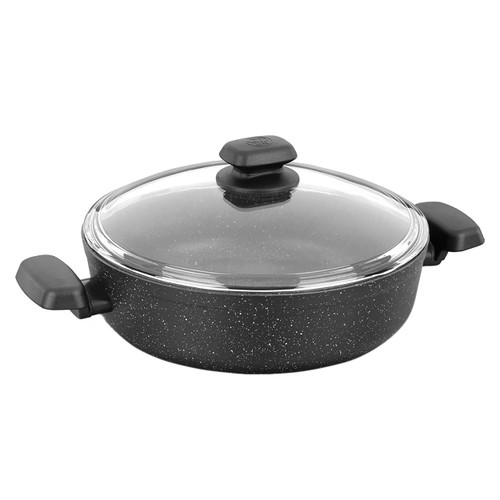 Korkmaz Ornella 2 Piece 4 Liter Aluminum Nonstick Low Casserole Dish with Lid D970-A1345