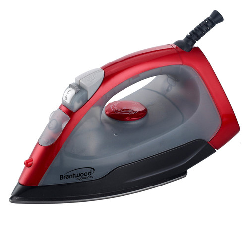 Brentwood Full Size Steam / Spray / Dry Iron in Red and Gray D970-MPI-54