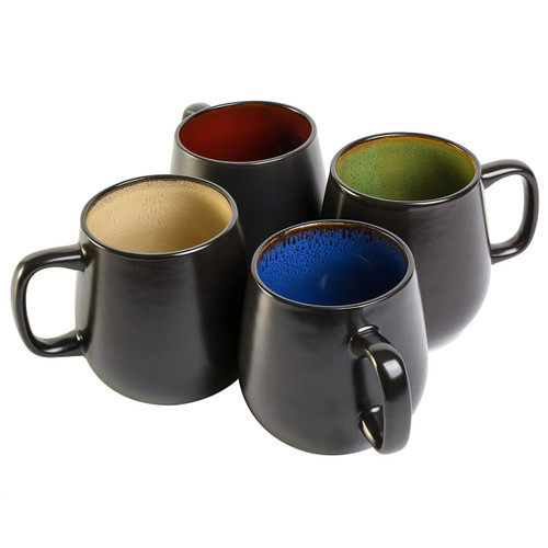 Gibson Home Soho Cafe 4 Piece 20 Ounce Stoneware Mug Set in Assorted Colors D970-92955.04RM