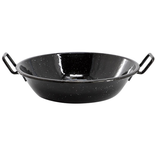 Oster Castillo 9.5 Inch Enameled Steel Paella Pan in Speckled Black D970-143755.01