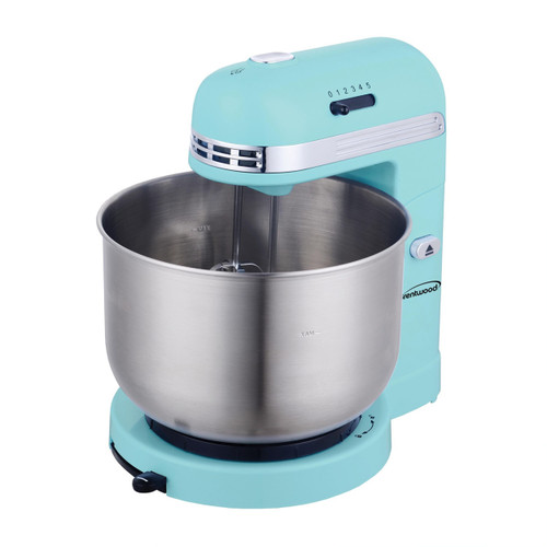 Brentwood 5 Speed Stand Mixer with 3.5 Quart Stainless Steel Mixing Bowl in Blue D970-SM-1162BL