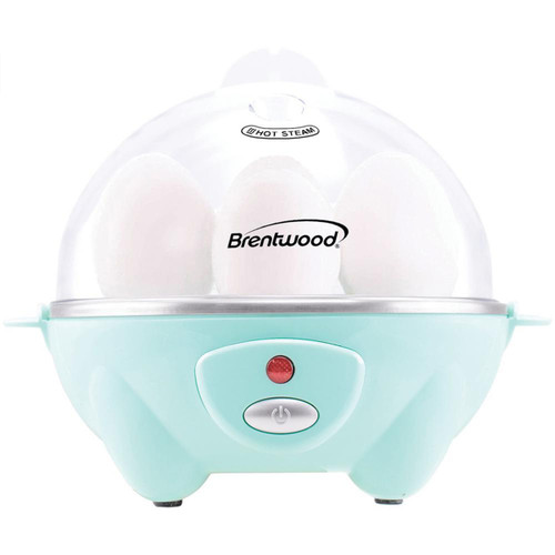 Brentwood Electric 7 Egg Cooker with Auto Shut Off in Blue D970-TS-1045BL