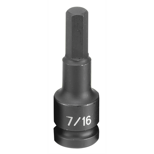 Grey Pneumatic 1/2" Drive x 7/16" Hex Driver T398-GRE2914F