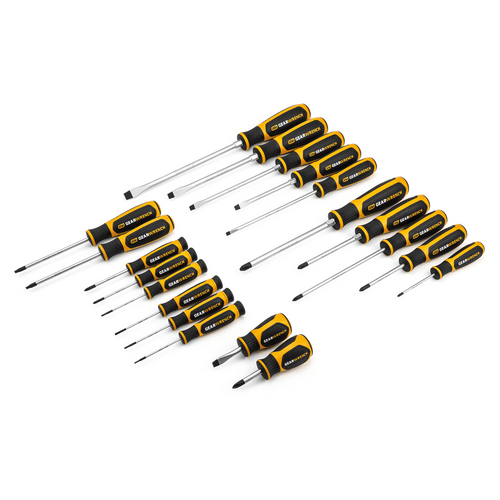 GearWrench 20 Piece Phillips/Slotted/Torx Dual Material Screwdriver Set T398-KDT80066H