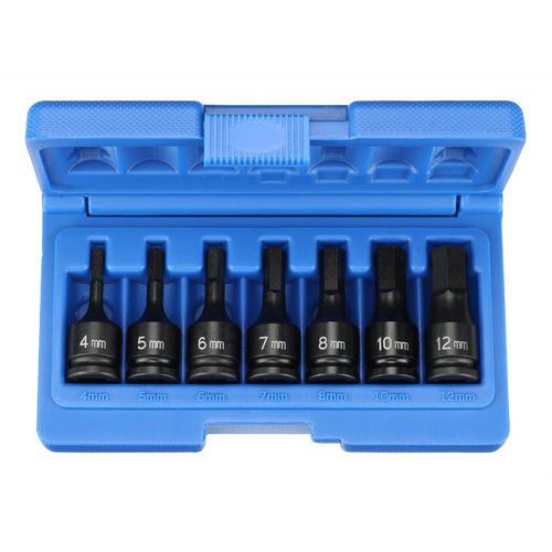 Grey Pneumatic 3/8" Drive 7 Piece Hex Driver Metric Set T398-GRE1297MH