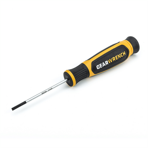 GearWrench 2.5mm x 60mm Mini Slotted Dual Material Screwdriver T398-KDT80036H
