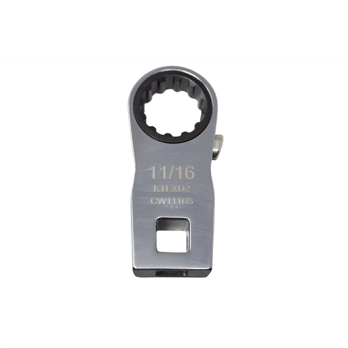 K Tool International Ratcheting Crowfoot Wrench 11/16 Inch 3/8 Inch Drive T398-KTIXD2CW1116S