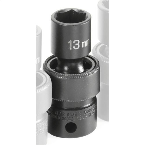Grey Pneumatic 3/8" Drive x 13mm Standard Universal Socket T398-GRE1013UM