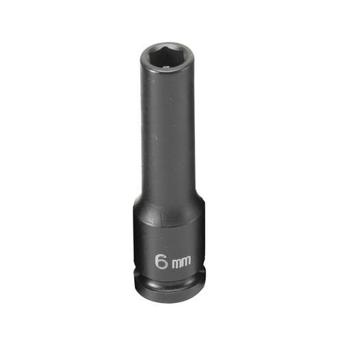 Grey Pneumatic 1/4" Drive x 6mm Magnetic Deep Socket T398-GRE906MDG