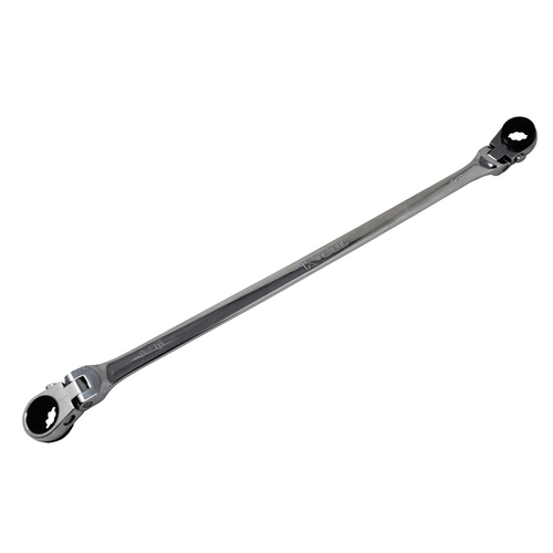 K Tool International Wrench Double Box Ratcheting Reversible 9/16 Inch x 5/8 Inch Universal Spline  T398-KTIXDRF91658