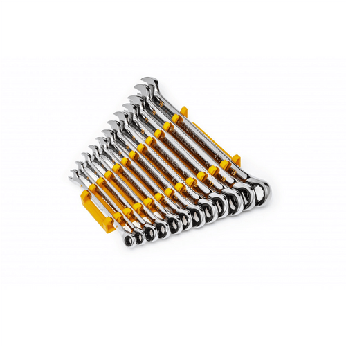 GearWrench 12 Piece 90-Tooth 12 Point Metric Combination Ratcheting Wrench Set T398-KDT86927