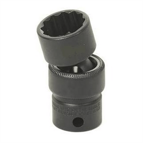 Grey Pneumatic 3/8" Drive x 17mm Standard Universal- 12 Point Socket - Black T398-GRE1117UM