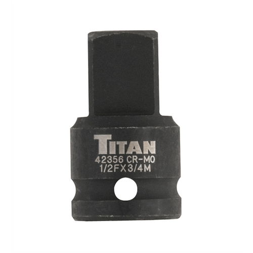 Titan 1/2" f to 3/4" m imp skt adapt T398-TIT42356