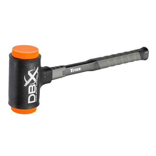 Titan DBX 28 oz. Dead Blow Hammer with Replaceable Polyurethane Striking Faces T398-TIT63628