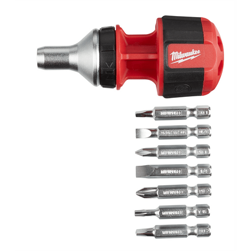 Milwaukee Tool 8-in-1 Compact Ratcheting Multi-bit Driver T398-MLW48-22-2330
