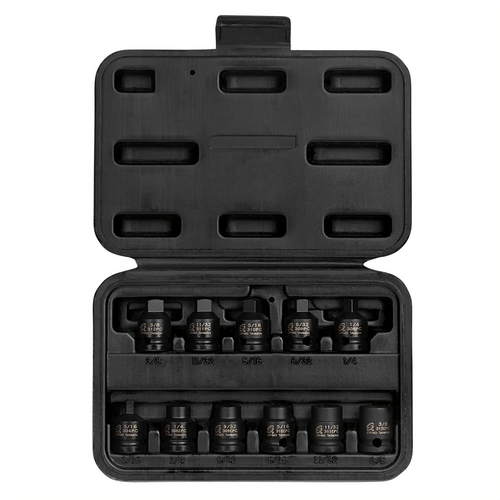 Sunex 3/8" dr. pipe plug socket, 11 pc. T398-SUN3841