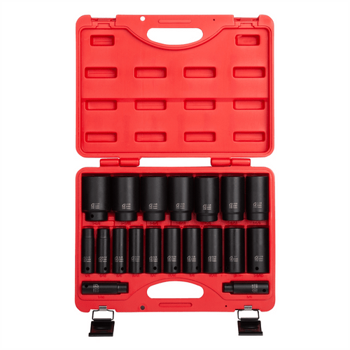 SUNEX 19-Piece 1/2 in. Drive Deep Fractiona T398-SUN2641