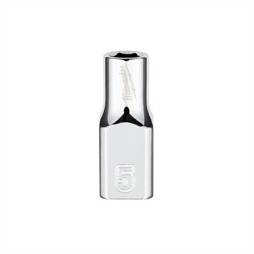 Milwaukee Tool Milwaukee Tool 1/4" Drive 5mm Metric Socket with FOUR FLAT Sides, 6-Point, Vanadium  T398-MLW45-34-9030