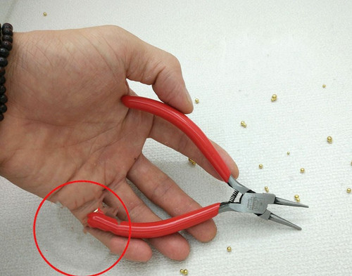Color: Round mouth - Round tip toothless metalworking pliers Q119-CJJZGJSD01190-Round mouth