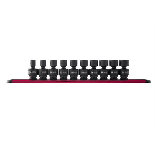 SUNEX 3/8" Drive 10 Piece Metric Universal Impact Socket T398-SUN3657