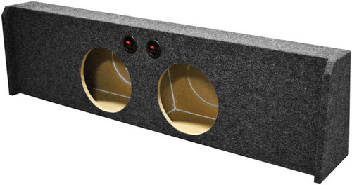 QPower Dual 10" Sealed Empty Woofer Enclosure-Ford '09-'24 F-150 Super Crewselect '17-'24 F-250/350 M119-BQFORD102009DF