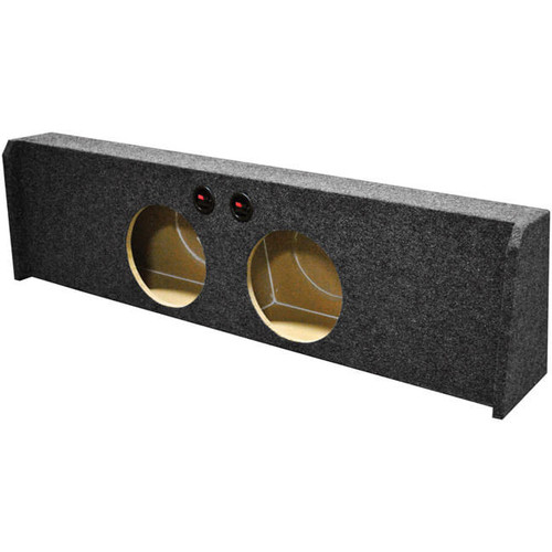 QPower Dual 12" Sealed Empty Woofer Enclosure-Ford '09-'24 F-150 Super Crew'17-'24 Ford F-250/350 M119-BQFORD122009DF