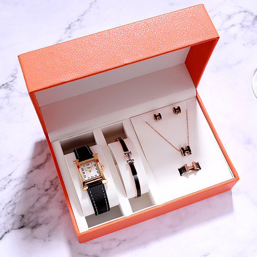 Color: Black Suit - Casual square ladies watch Q119-CJZBNSSY02617-Black Suit