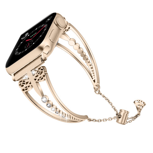 Color: Retro gold, Style: 42mm - Stainless steel and diamond bracelet Q119-CJZBNSLX00465-Retro gold-42mm