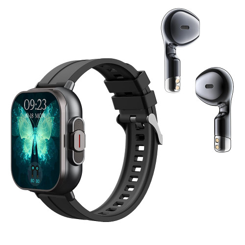 D8 Smart Watch with Earbuds Fitness Tracker Sports Recorder Heart Rate Blood Pressure Blood Oxygen  K484-PEL_0RIZXM0D