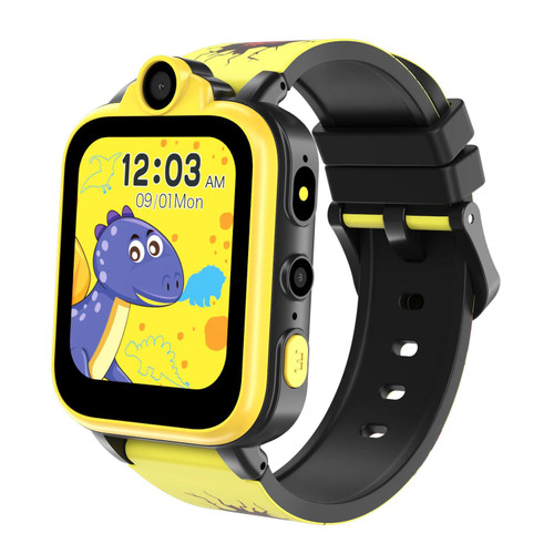 Color: Yellow - Multifunctional Children's Touch Screen Positioning Game Smart Watch Q119-CJYD257307702BY