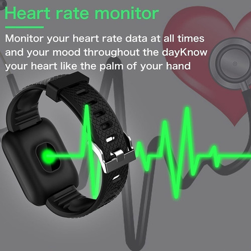 116Plus Smart Watch 1.44 Inch Touch Screen Fitness Smart Watch Heart Rate Monitor Sports Watch For  K484-PEL_0RENCC3Z