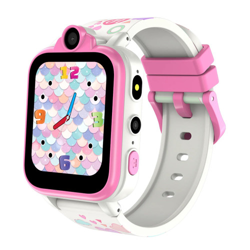 Color: Pink - Multifunctional Children's Touch Screen Positioning Game Smart Watch Q119-CJYD257307701AZ