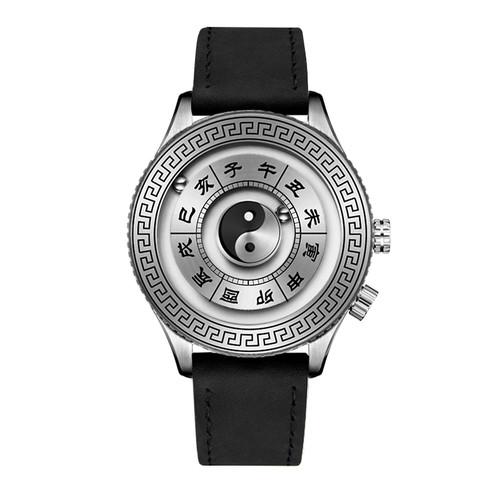 style: Black belt - Sundial Taiji Magnetic Ball Watch Q119-CJJX162854804DW